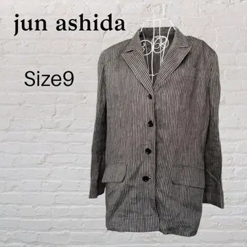 jun ashida 준 아시다 린넨 자켓 스트라이프 사이즈 9