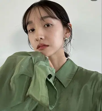 CLANE CHAMBRAY LOOSE SHIRT 그린 사이즈 1