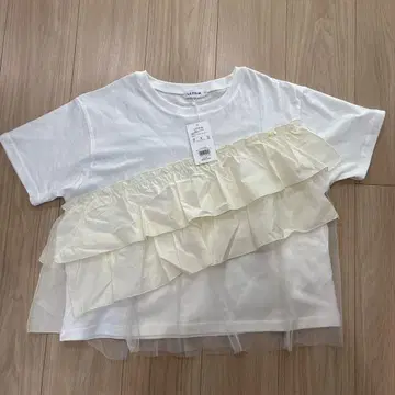 LEPSIM 프릴 디자인 티셔츠 F 사이즈