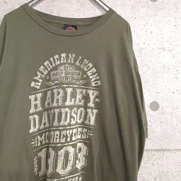 HARLEY-DAVIDSON/USED 프린트 티셔츠/로고