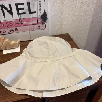 KIJIMA TAKAYUKI 프릴 버킷 햇 베이지
