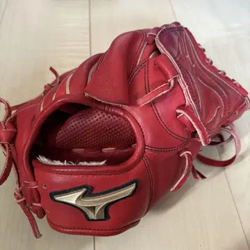 Mizuno globalELITE 빨간색 가죽 야구 그로브