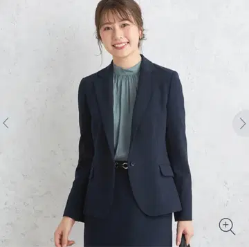 AOKI LES MUES Femme 정전기 감소 얇은 하이넥 블라우스 S