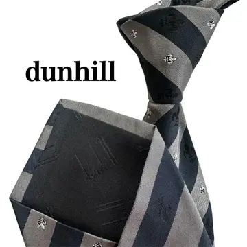 던힐 dunhill 스트라이프 패턴 남성용 넥타이 블랙 그레이 네이비