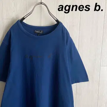 agnes b. 애니에스 베 프론트 로고 반팔 티셔츠 3 사이즈