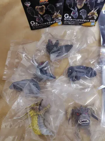 제일복권 고질라 대괴수열전 G G상 몬스터 헤드 마그넷 컴플리트