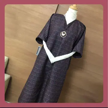 기모노 리메이크 순수 실크 오시마 명주 원피스