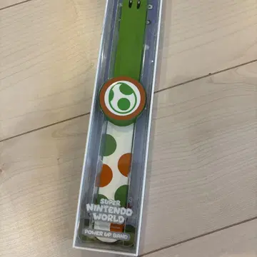새상품급 슈퍼 닌텐도 월드 파워 업 밴딩 그린 요시