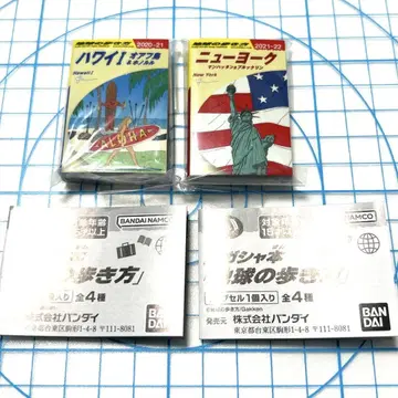 미개봉 새상품 콩 가샤 도서 지구 여행 방법 2권 세트 하와이 뉴욕