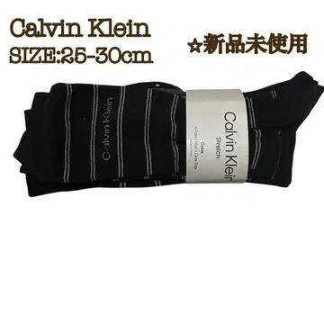 캘빈클라인 4켤레 남성용 하이삭스 25~30cm CK 로고 블랙 그레이