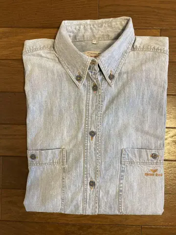 ARMANI JEANS 아르마니 청바지 데님 셔츠 긴팔 라이트 블루