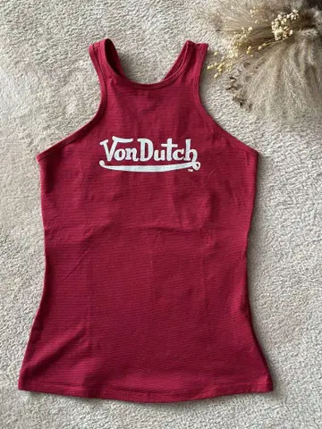 Von Dutch 빨간색 탱크탑 L