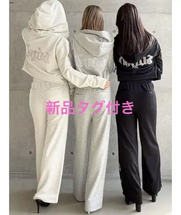 GYDA 셋업 Short 라메 후드티 라메 플레어 팬츠