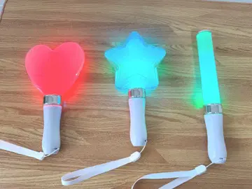 응원봉 3개 세트 LED 배터리 포함 24색