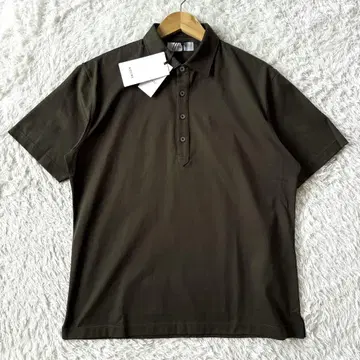 택 포함 새상품 아울 반팔 피케 셔츠 스트레치 카키 XL