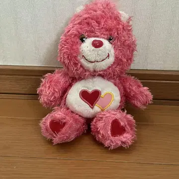 케어 베어 봉제 인형 핑크 하트