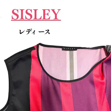 SISLEY 슬리브리스 티셔츠 원피스