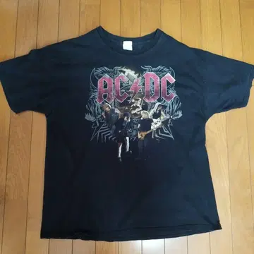 ACDC 밴드 T 빈티지 그레이트 랜드 아메카지 페드 양면