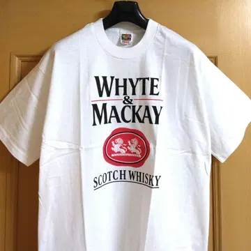 미사용 빈티지 WHYTE & MACKAY 위스키 90년대 티셔츠