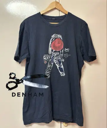 DENHAM 티셔츠 네이비