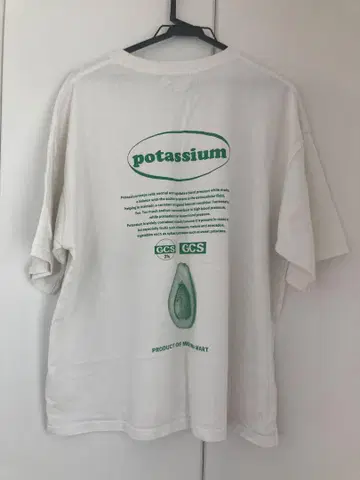 potassium 티셔츠 화이트
