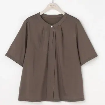 ORIHICA 미라쿠루 블라우스 프론트 오픈 스탠드 카라 T 블라우스