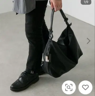 ear PAPILLONNER A4 대응 수지 부품 원 핸들 백 블랙