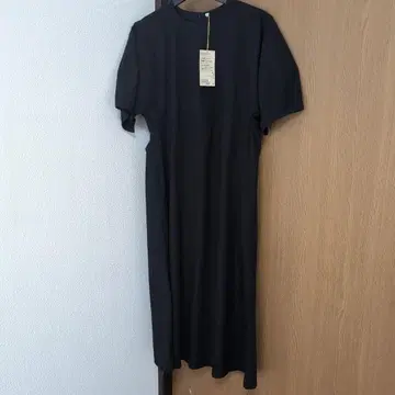 무인양품 풀오버 반팔 블랙 원피스 S