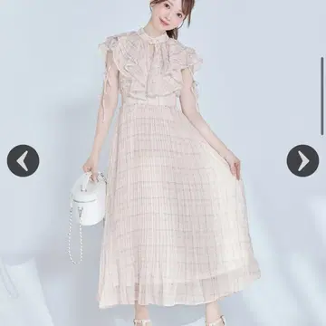 미셸 마카롱 케이프 리본 원피스