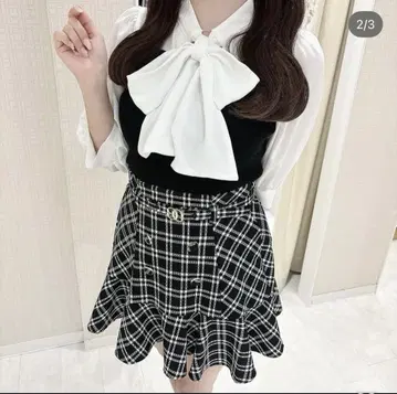 evelyn 셔츠 뷔스티에 니트