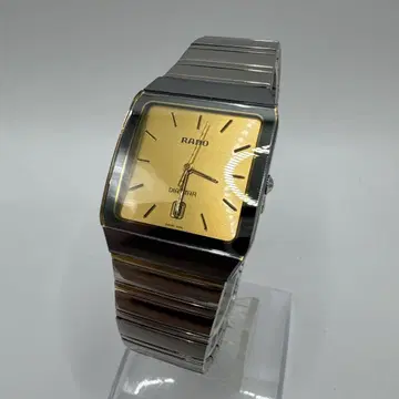 RADO 라도 다이아 스타 골드 다이얼 남성용 SS QZ 쿼츠