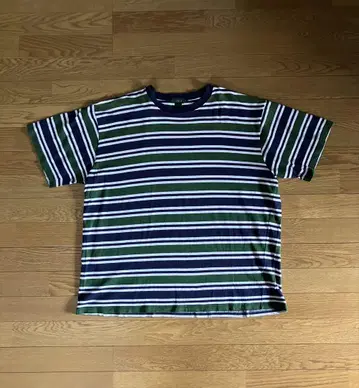 90s J.CREW 멀티 보더 반팔 티셔츠