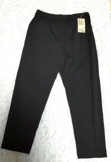 새상품 MUJI L 사이즈 흡한속건 스트레치 팬츠 블랙 검정 여성용
