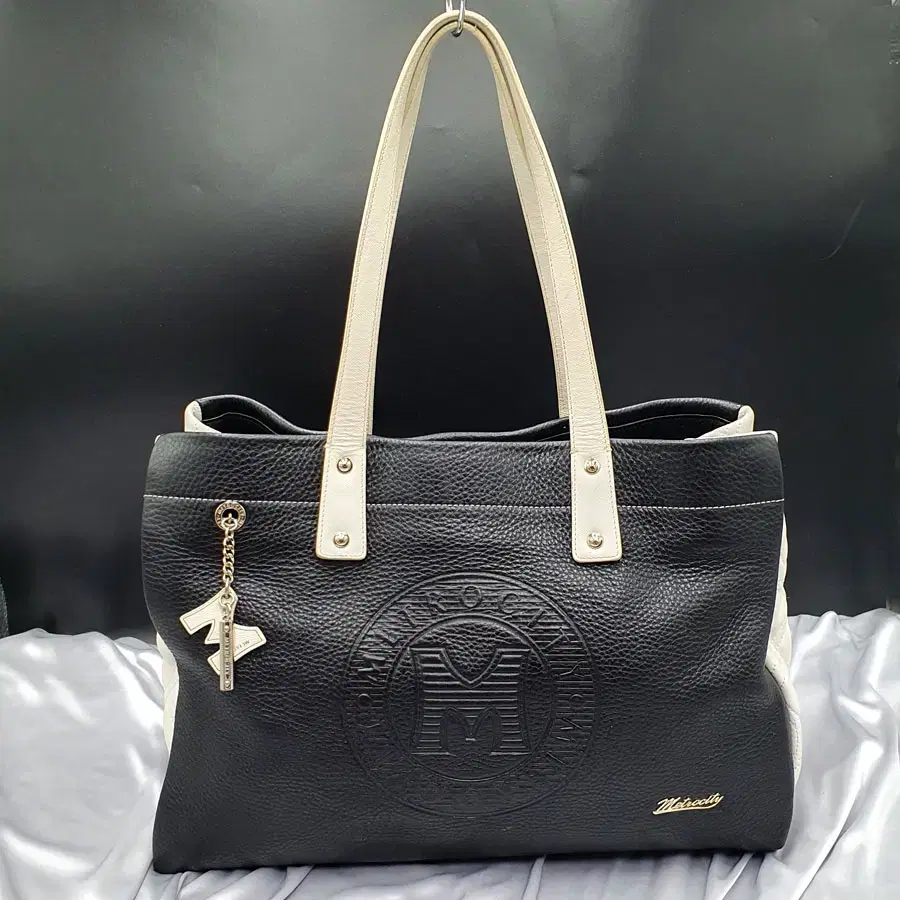METROCITY 메트로시티 Metrocity Big Shoulder Bag Shopper Bag Used