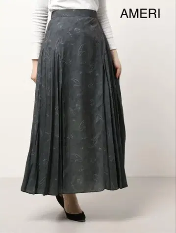 아메리 메디 피비 사이드 플리츠 스커트