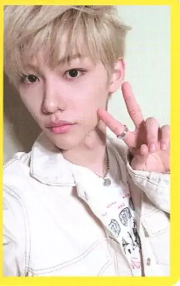 StrayKids FELIX YELLOW WOOD 노랑 프레임