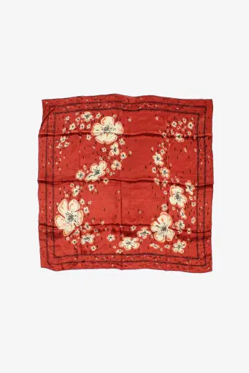 실크 스카프 반다나 네커치프 주 silk scarf