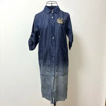sofa STYLE 데님 그라데이션 셔츠 원피스 S