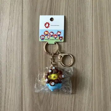 산리오 밉밉 나리키리 입체 키링 폼폼푸딩