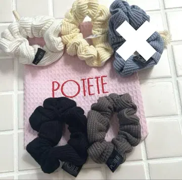 POTETE 포테테 와플 스크런치 5색 세트