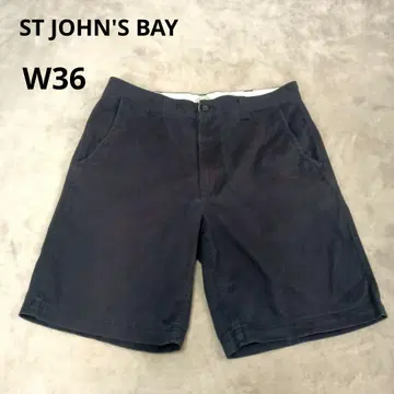 ST JOHN'S BAY 치노 숏 팬츠 W36 다크 그레이