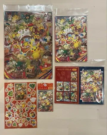 포켓몬 센터 도호쿠 엽서 PET 씰 스티커 노트 세트