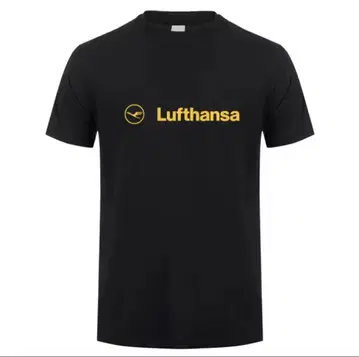 Lufthansa Airline 루프트한자 항공 로고 티셔츠 블랙 L