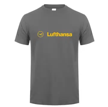 Lufthansa Airline 루프트한자 로고 티셔츠 차콜 L