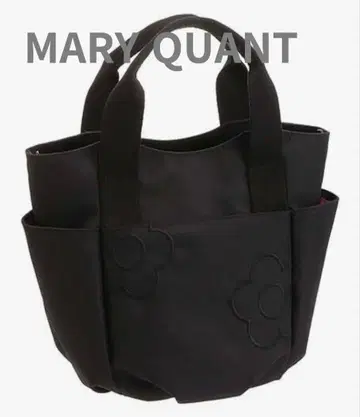 MARY QUANT 라이트 라인 데이지 미니 토트 블랙 [새상품급]