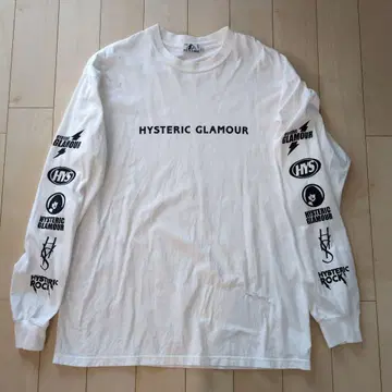 HYSTERIC GLAMOUR 롱 슬리브 티셔츠 L 화이트