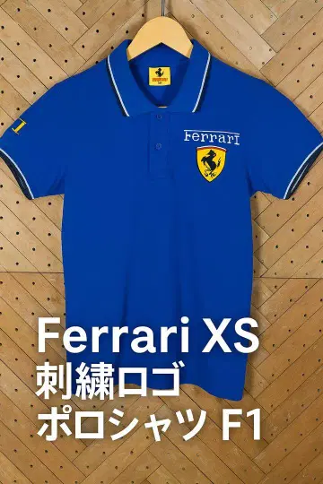 Ferrari XS 자수 로고 피케 셔츠 F1