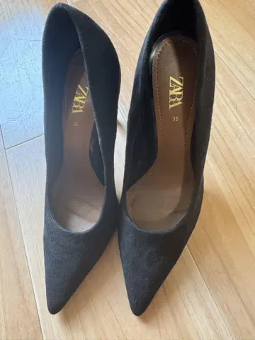 자라 블랙 하이힐 22.5cm