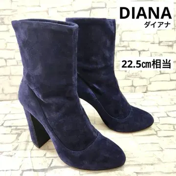 DIANA 다이애나 숏부츠 스웨이드 네이비 22.5cm