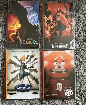 Happy 복권 PIXAR 2025 h 상 4개 세트